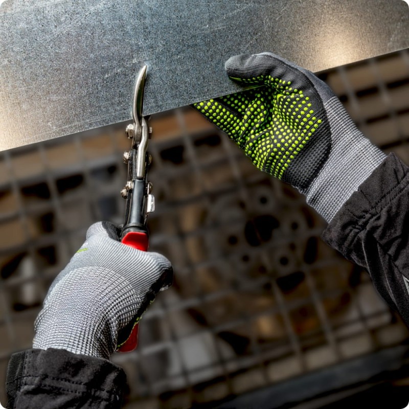 MOCNE Rękawice robocze 9 /L Pianka Nitrylowa ULTRA PRECYZYJNE Nakrapiane