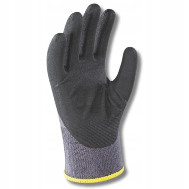 MOCNE Rękawice robocze 9 /L Nitrylowe Pianka MAX FLEX FOAM ULTRA PRECYZYJNE
