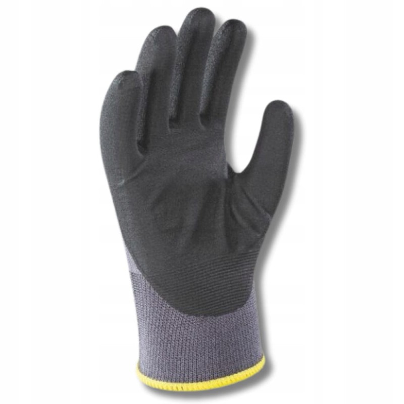 MOCNE Rękawice robocze 10 Nitrylowe Pianka MAX FLEX FOAM ULTRA PRECYZJA x12