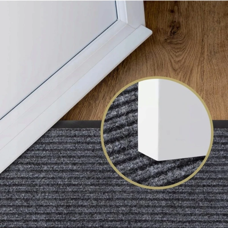 Wycieraczka pod drzwi 90x150 gumowa PVC Mata Zewnętrzna Wewnętrzna Szara