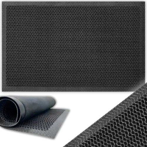 Wycieraczka Pod Drzwi Wejściowa 3D PCV Mata Antypoślizgowa 40x60cm Siatka