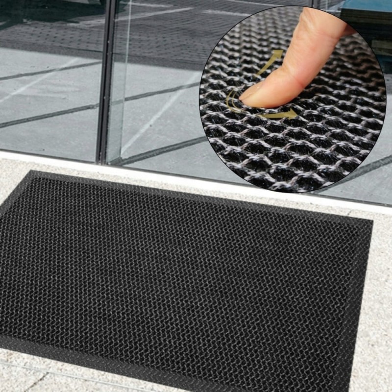 Wycieraczka Pod Drzwi Wejściowa 3D PCV Mata Antypoślizgowa 40x60cm Siatka