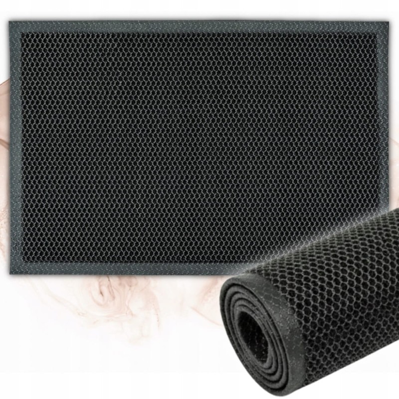 Wycieraczka Pod Drzwi Wejściowa 3D PCV Mata Antypoślizgowa 60x90cm Siatka