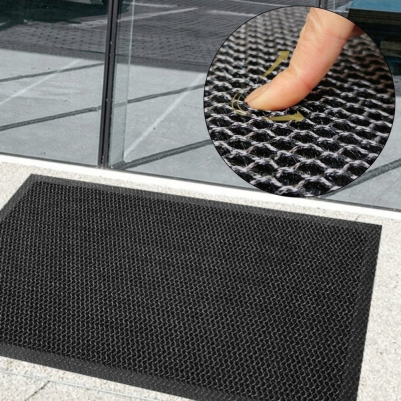 Wycieraczka Pod Drzwi Wejściowa 3D PCV Mata Antypoślizgowa 80x120cm Siatka