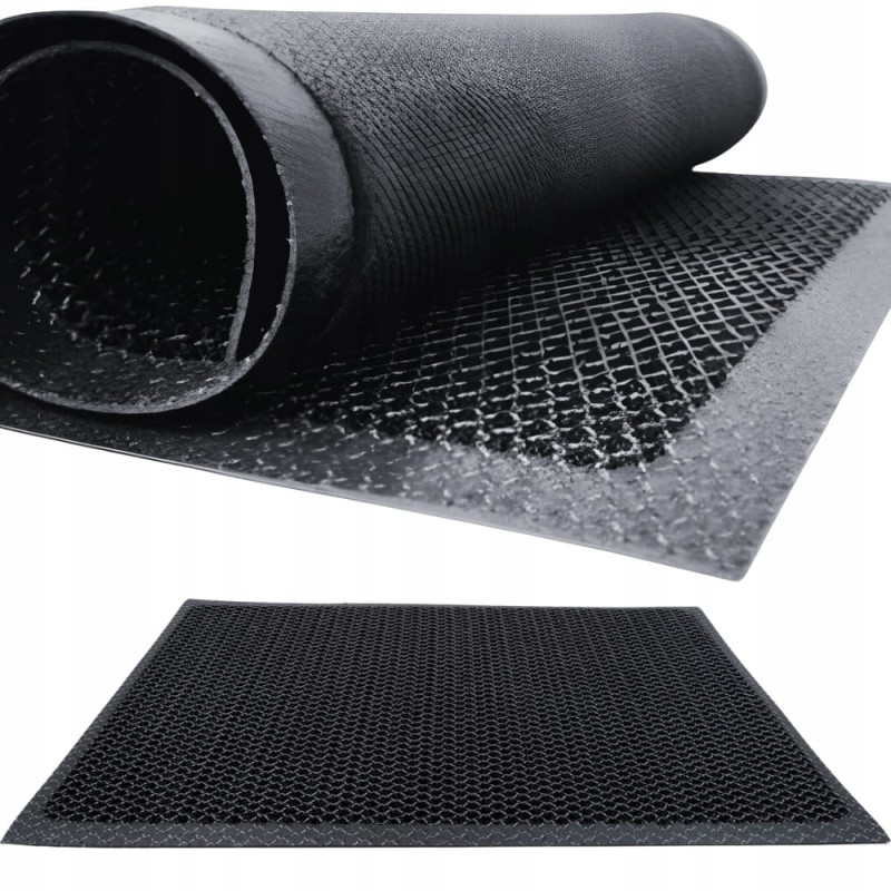 Wycieraczka Pod Drzwi Wejściowa 3D PCV Mata Antypoślizgowa 80x120cm Siatka