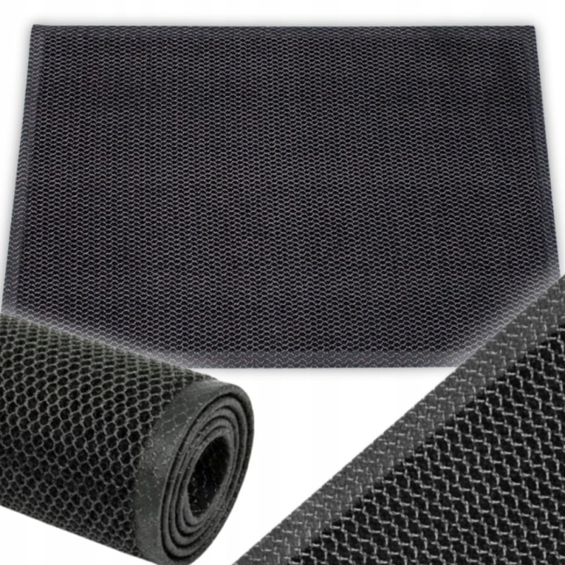 Wycieraczka Pod Drzwi Wejściowa 3D PCV Mata Antypoślizgowa 90x150cm Siatka