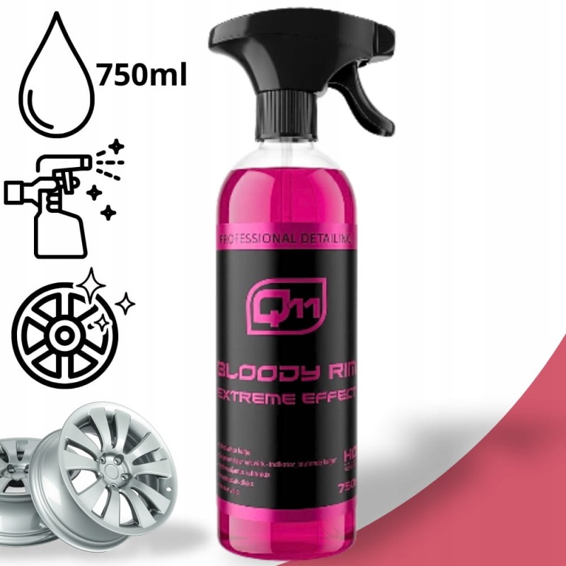 Płyn Do Mycia Czyszczenia Felg Deironizer Krwawa Felga 750ml Z Atomizerem