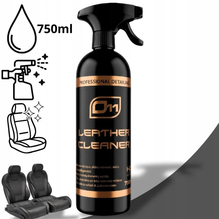 Mleczko Środek Do Czyszczenia Skóry I Elementów Skórzanych 750ml + Atomizer