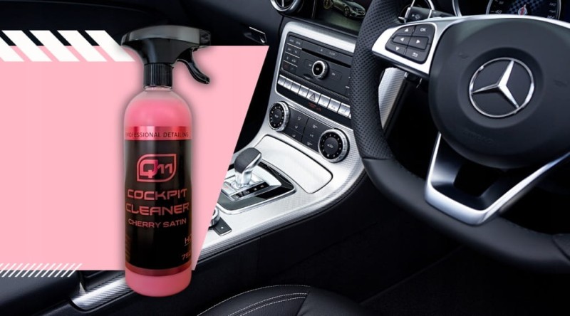 Q11 CHERRY Preparat do pielęgnacji kokpitów 750 ML SATYNA Z ATOMIZEREM