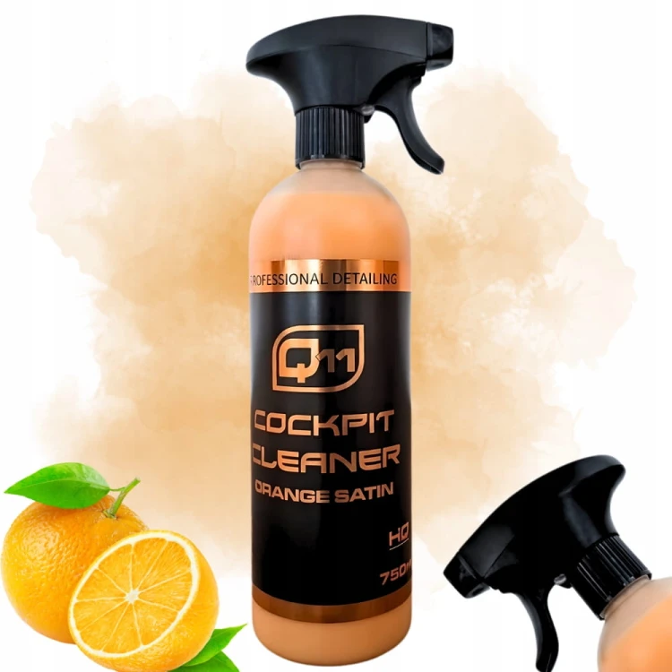 Q11 ORANGE Środek Do Czyszczenia Wnętrza Plastików 750ml SATYNA Atomizer