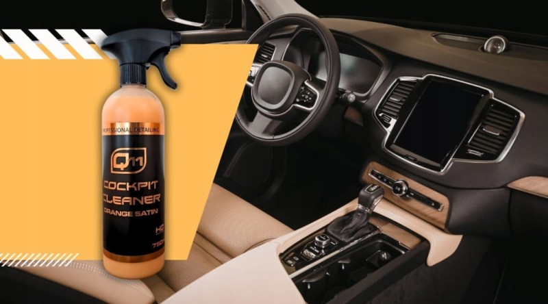 Q11 ORANGE Środek Do Czyszczenia Wnętrza Plastików 750ml SATYNA Atomizer