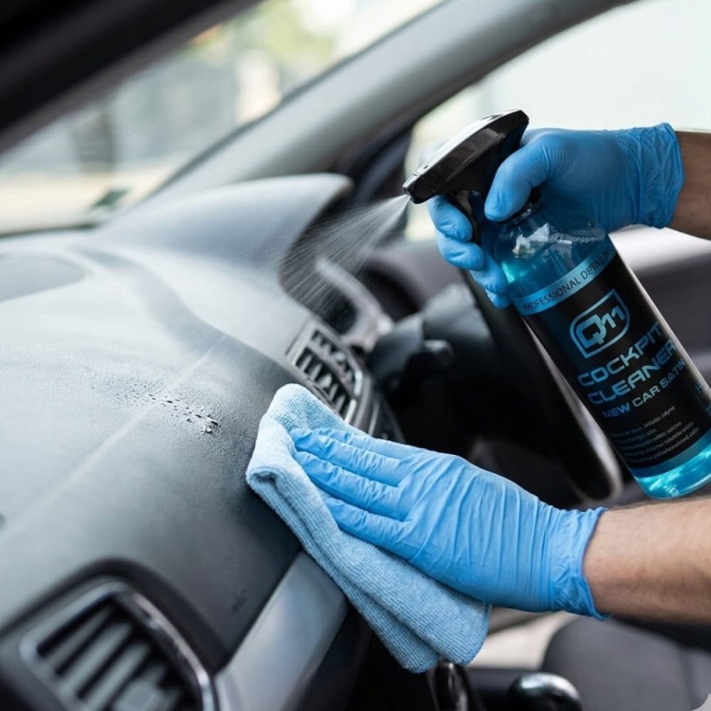 Q11 NEW CAR Interior Cleaner do Czyszczenia Plastików 750ml SATYNA Atomizer