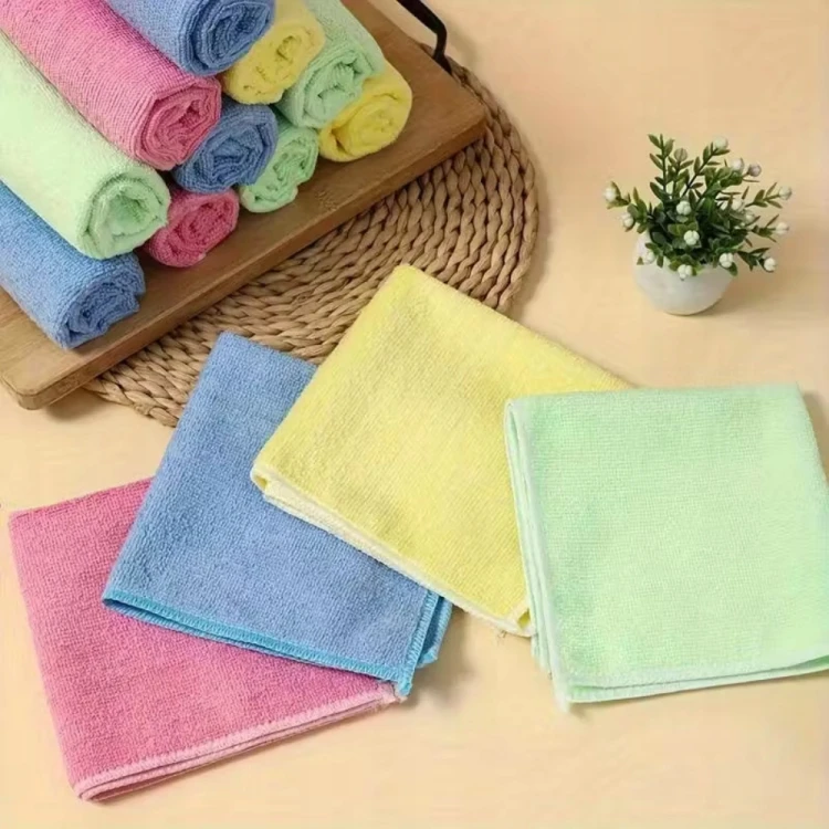 12 szt Miękka Ścierka Ściereczka Z Mikrofibry Szmatki Do Kurzu Auta 30x30cm
