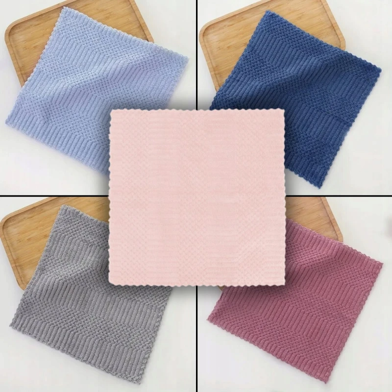 5 x Miękka Ścierka Ściereczka Z Mikrofibry Do Kuchni Domu Samochodu 30x30cm