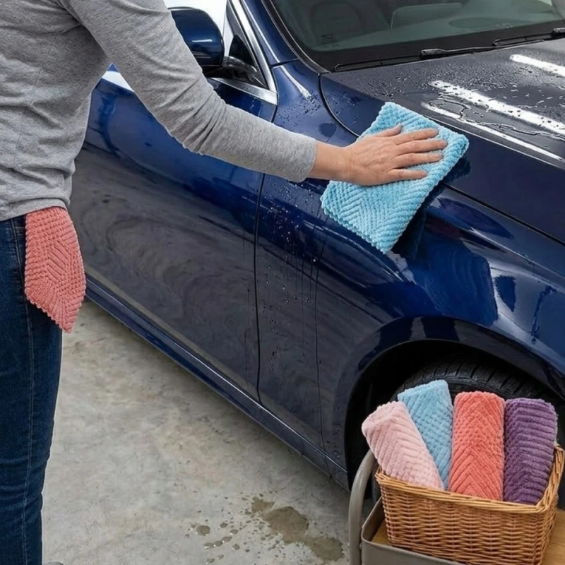 5 x Miękka Ścierka Ściereczka Z Mikrofibry Do Kuchni Domu Samochodu 30x30cm