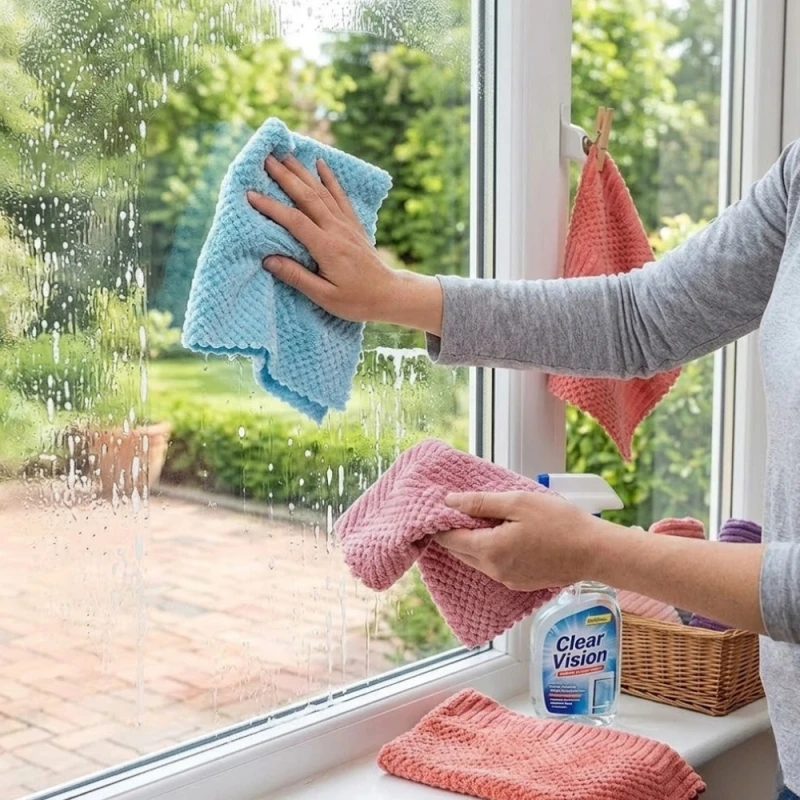 5 x Miękka Ścierka Ściereczka Z Mikrofibry Do Kuchni Domu Samochodu 30x30cm