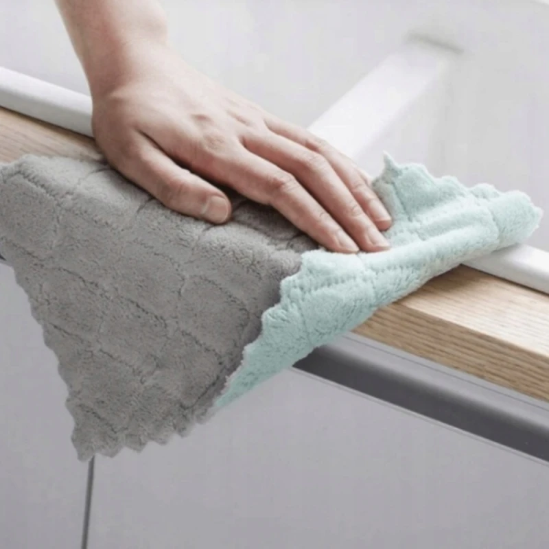 Zestaw 10 ścierek z mikrofibry 23x23 cm, do wycierania kurzu, do sprzątania