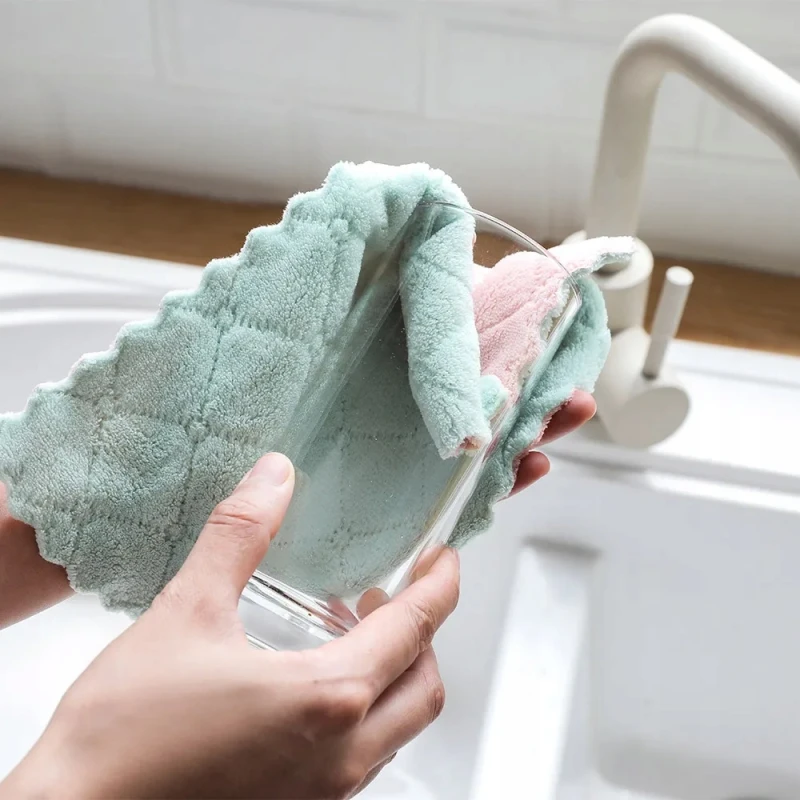 Zestaw 10 ścierek z mikrofibry 23x23 cm, do wycierania kurzu, do sprzątania