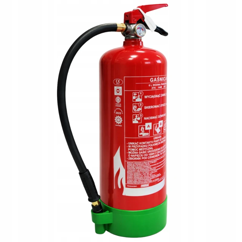 Gaśnica Pianowa 6L ABF + Uchwyt BEZ FLUORU Kuchenna Gasi Tłuszcze 2026r