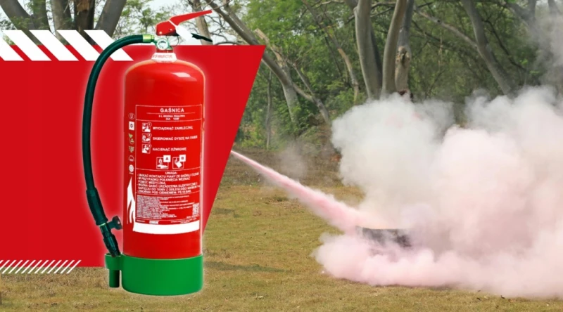 Gaśnica Pianowa 9L AB + Uchwyt BEZ FLUORU Kuchenna Gasi Tłuszcze 2026r