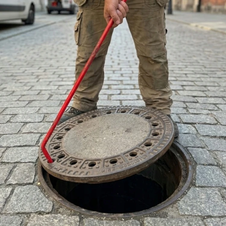 Hak do ciągnięcia Pojemników i Skrzynek Stal Nierdzewna do magazynu 65cm
