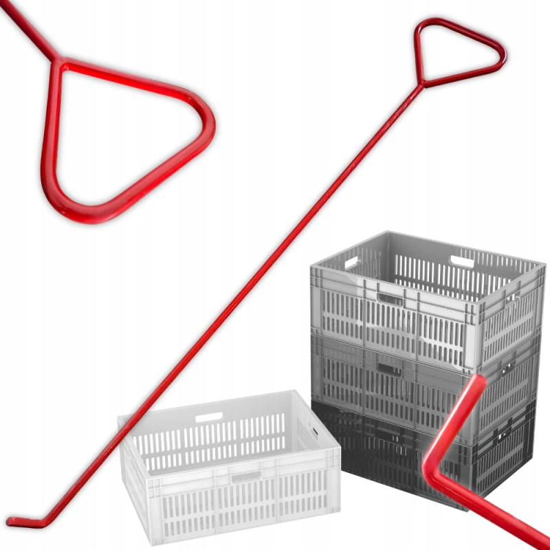 Hak do ciągnięcia Pojemników i Skrzynek Stal Nierdzewna do magazynu 75cm