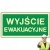 Znak ochrony PPOŻ Wyjście Ewakuacyjne 20x10cm PCV fotoluminescencyjna CNBOP
