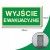 Znak ochrony PPOŻ Wyjście Ewakuacyjne 20x10cm PCV fotoluminescencyjna CNBOP