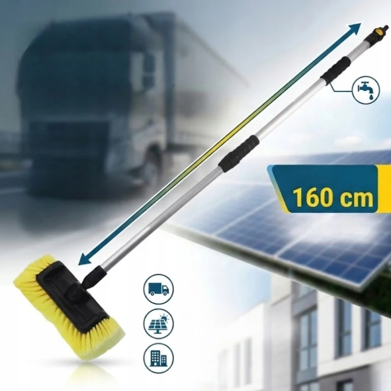 Szczotka do mycia SAMOCHODU BUS TIR AUTOBUS PANELI teleskopowa 170cm 4D