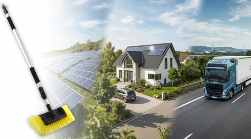 Szczotka do mycia SAMOCHODU BUS TIR AUTOBUS PANELI teleskopowa 170cm 4D