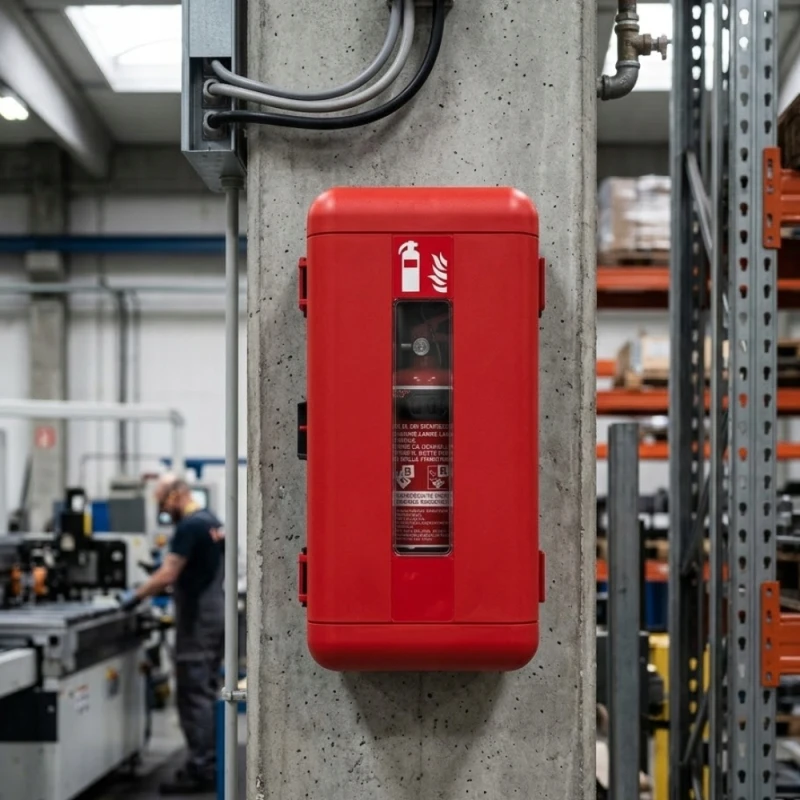 Skrzynka Szafka na gaśnicę 6L 6kg REGON Czerwona Pojemnik ADR TIR MAGAZYN