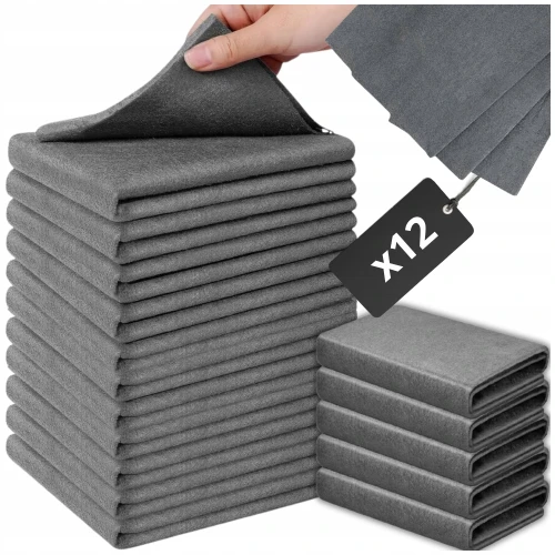 Magiczne ściereczki szmatki do mycia szyb okien bez smug 30x30cm 12szt