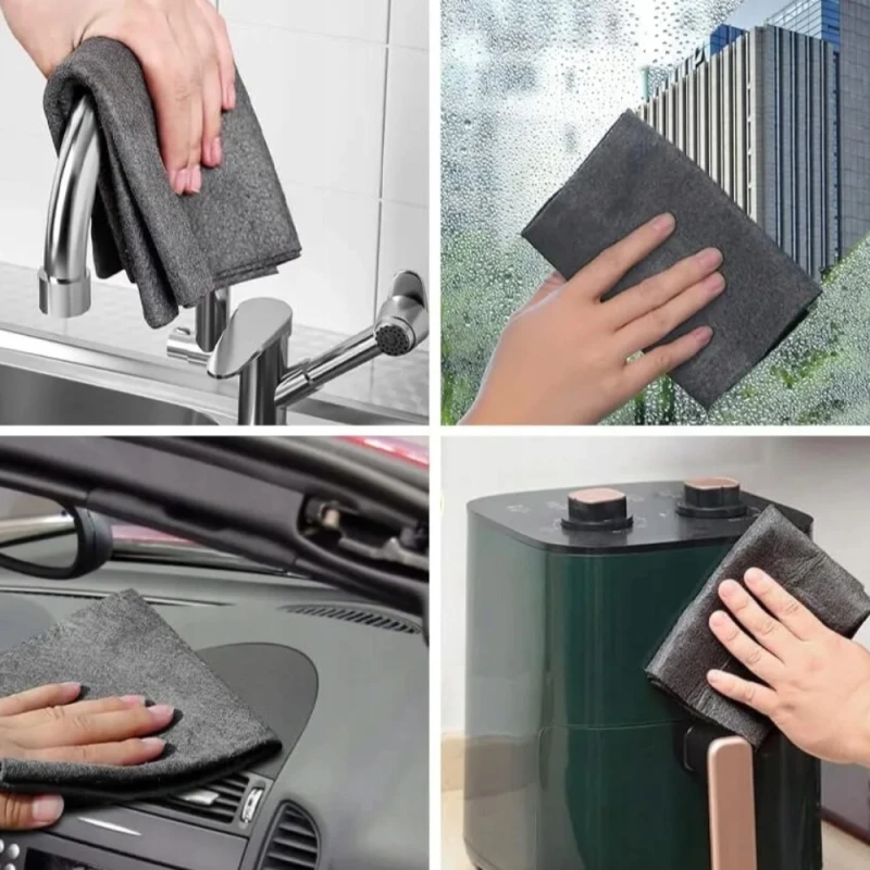 Magiczne ściereczki szmatki do mycia szyb okien bez smug 30x30cm 12szt