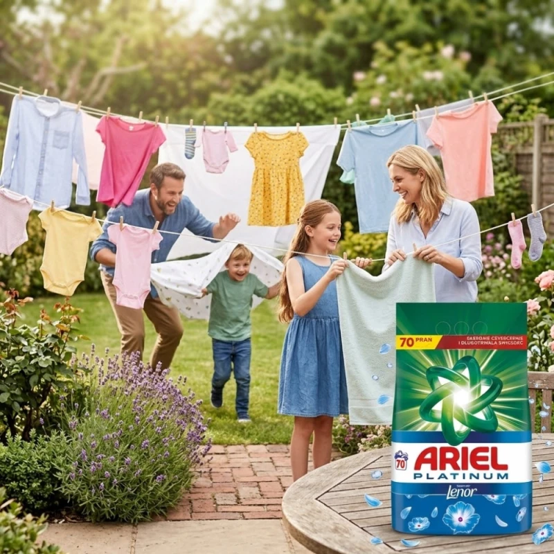 ARIEL proszek do prania 70 prań PLATINUM Touch of Lenor Uniwersalny 4,55kg
