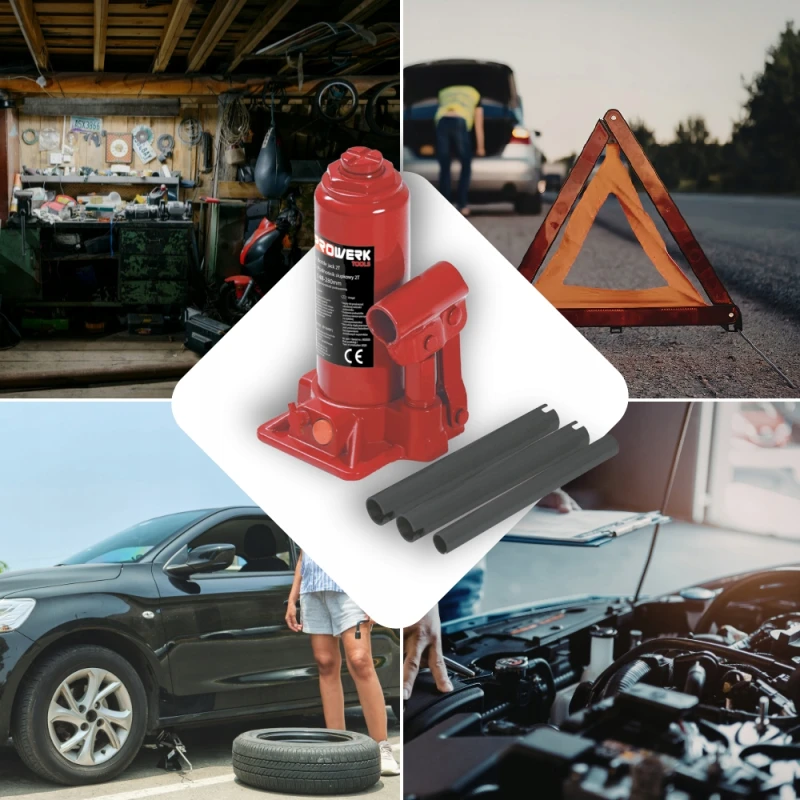 PODNOŚNIK SAMOCHODOWY SŁUPKOWY HYDRAULICZNY BUTELKOWY 2T 2000KG 148-280MM