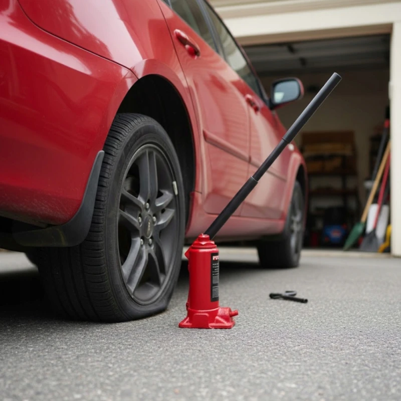 PODNOŚNIK SAMOCHODOWY SŁUPKOWY HYDRAULICZNY BUTELKOWY 2T 2000KG 148-280MM