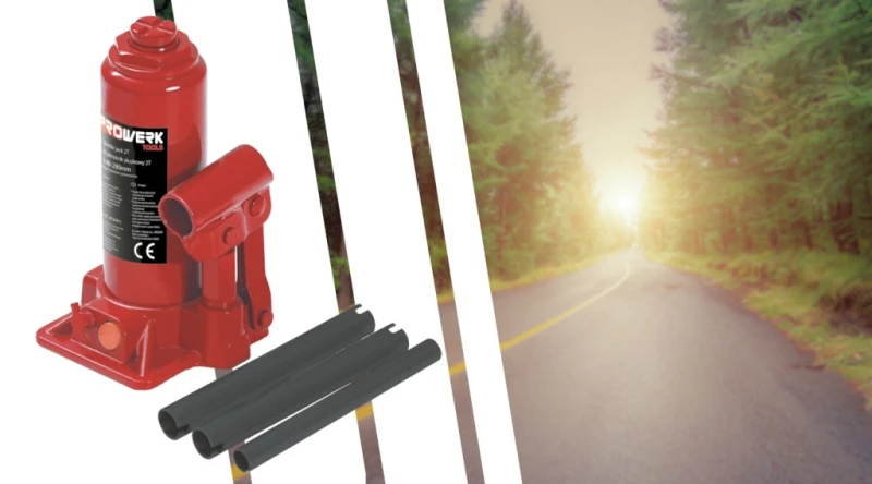 PODNOŚNIK SAMOCHODOWY SŁUPKOWY HYDRAULICZNY BUTELKOWY 2T 2000KG 148-280MM