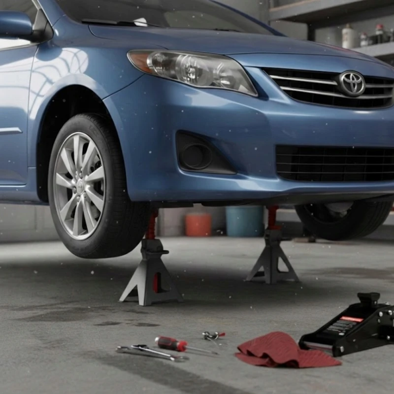 Podstawki warsztatowe Kobyłki samochodowe 2T 256-411mm z Blokadą 2szt