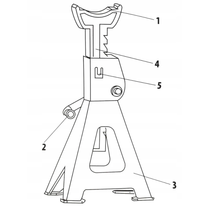 Podstawki warsztatowe Kobyłki samochodowe 2T 256-411mm z Blokadą 2szt