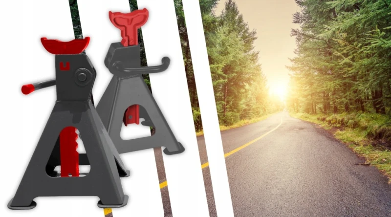 Podstawki warsztatowe Kobyłki samochodowe 2T 256-411mm z Blokadą 2szt