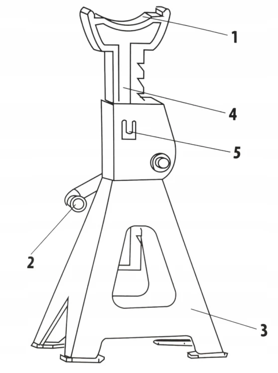 Podstawki warsztatowe Kobyłki samochodowe 2T 256-411mm z Blokadą 2szt