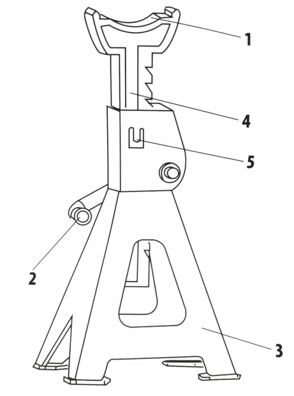 Podstawki warsztatowe Kobyłki samochodowe 2T 256-411mm z Blokadą 2szt