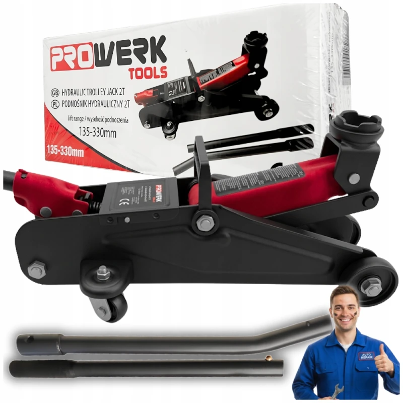 PODNOŚNIK SAMOCHODOWY NISKOPROFILOWY HYDRAULICZNY 2000KG LEWAREK ŻABA 2T