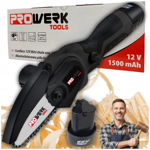 PIŁA ŁAŃCUCHOWA AKUMULATOROWA ELEKTRYCZNA GAŁĘZIÓWKA PILARKA 4" AKU