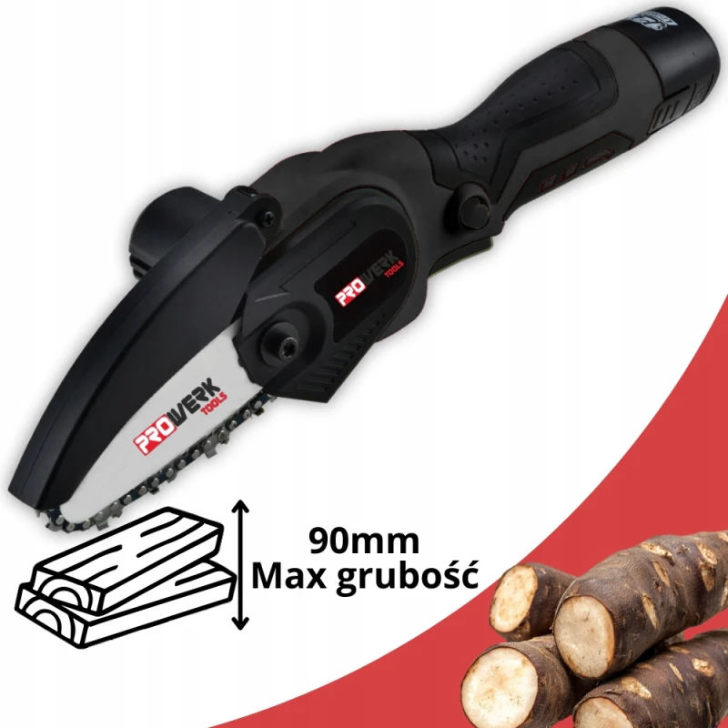 PIŁA ŁAŃCUCHOWA AKUMULATOROWA ELEKTRYCZNA GAŁĘZIÓWKA PILARKA 4" AKU