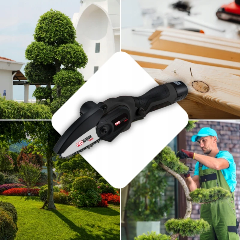 PIŁA ŁAŃCUCHOWA AKUMULATOROWA ELEKTRYCZNA GAŁĘZIÓWKA PILARKA 4" AKU