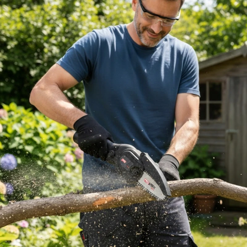 PIŁA ŁAŃCUCHOWA AKUMULATOROWA ELEKTRYCZNA GAŁĘZIÓWKA PILARKA 4" AKU
