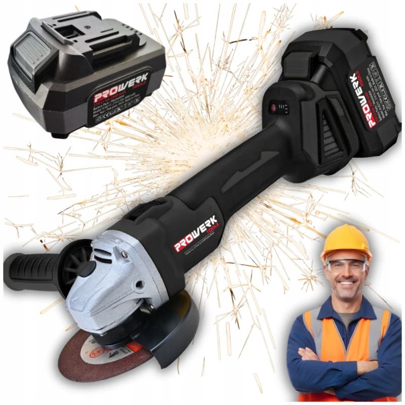 KĄTÓWKA SZLIFIERKA KĄTOWA AKUMULATOROWA DIAX + AKU 3.0AH ŁADOWARKA ZESTAW