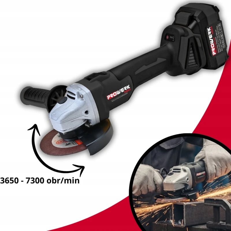 KĄTÓWKA SZLIFIERKA KĄTOWA AKUMULATOROWA DIAX + AKU 3.0AH ŁADOWARKA ZESTAW