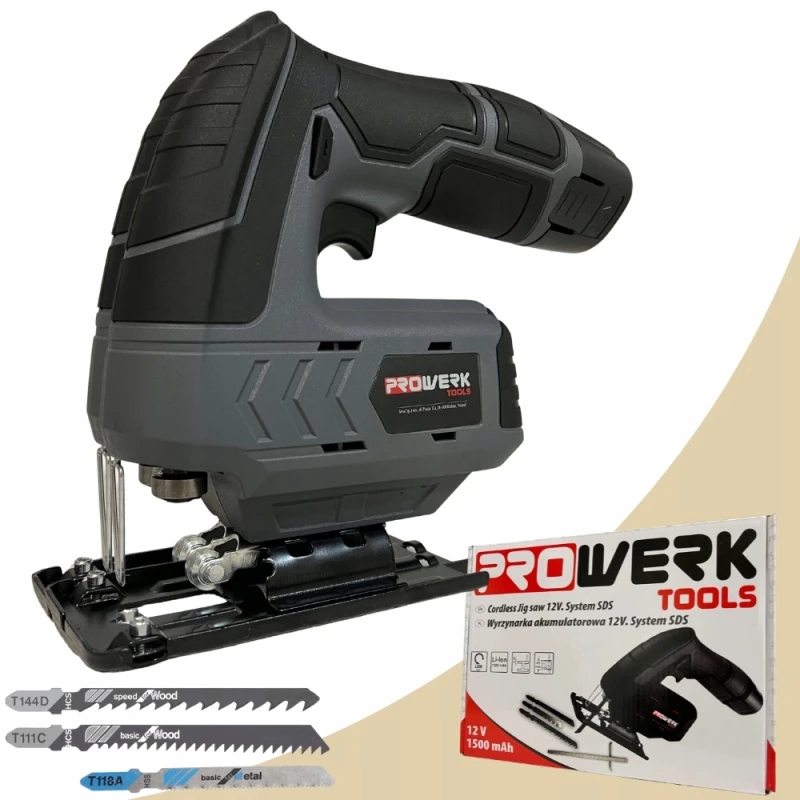 WYRZYNARKA DO DREWNA AKUMULATOROWA DO STALI 12V 1,5Ah BRZESZCZOT MOC SDS